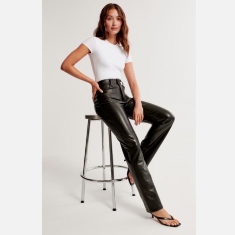 Abercrombie Vegan Leather Pant
